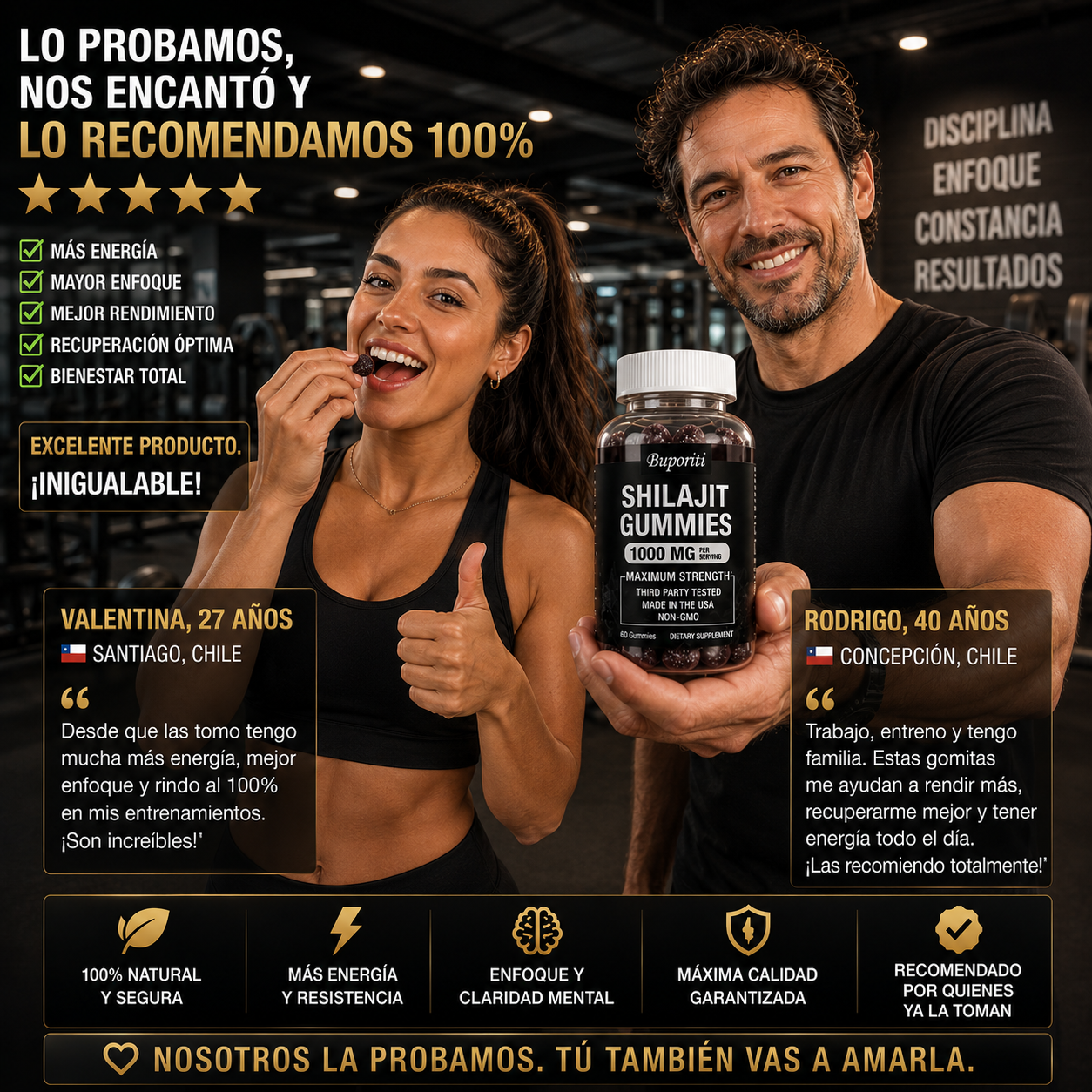 GoldMines™ – Shilajit Máxima Potencia / Vitalidad Ancestral, Energía Premium & Bienestar Total