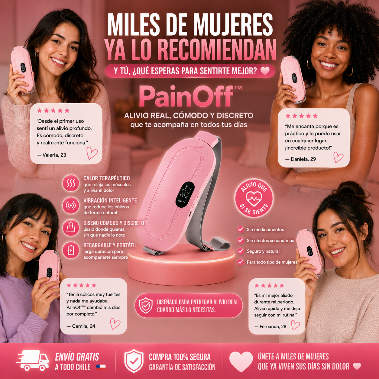 PainOff™ – Calor instantáneo, masaje vibrante y fin al cólico en segundos