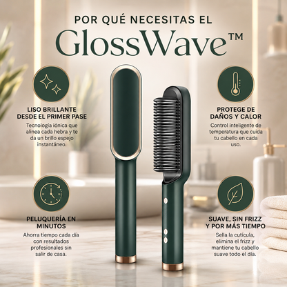 GlossWave™ – Elimina el frizz y da brillo profesional en una sola pasada