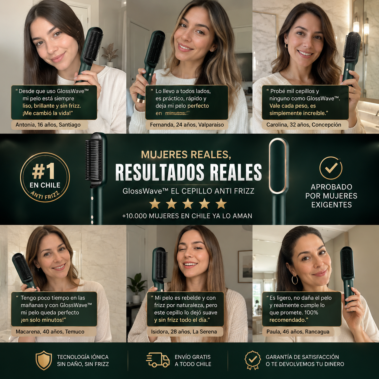 GlossWave™ – Elimina el frizz y da brillo profesional en una sola pasada