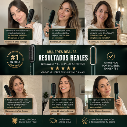 GlossWave™ – Elimina el frizz y da brillo profesional en una sola pasada